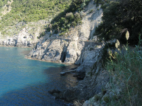 Cinque Terre Hiking Trail at Manarola Italy